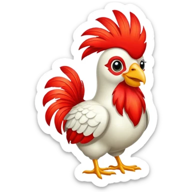 Gallo duende sticker