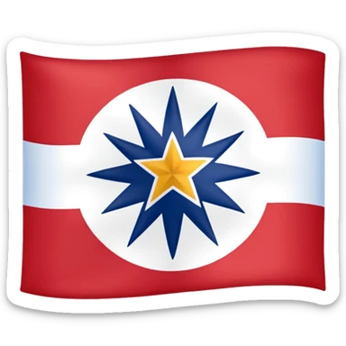 Cherokee indian flag sticker
