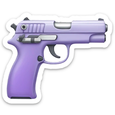 Pale purple gun sticker