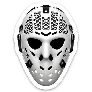 Masque de gardien de hockey sticker