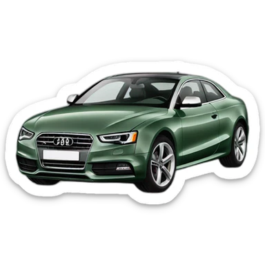 audi A5 grey green sticker