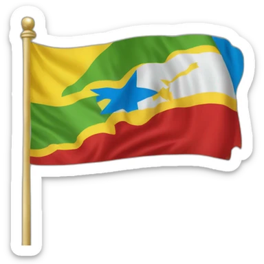 Drapeau République démocratique du Congo actue sticker