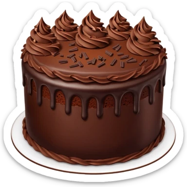 choc cake sticker