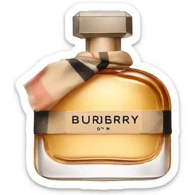 Burberry perfume sticker