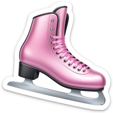 Ice skates – pink  sticker