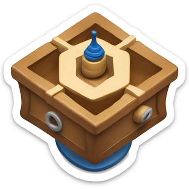 Jewish dreidel a four-sided spinning top, played during the Jewish holiday of Hanukkah sticker