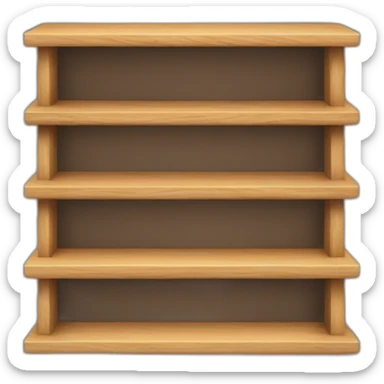 wooden shelf sticker