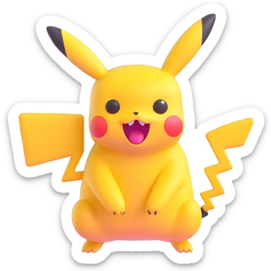 creepy Pikachu sticker