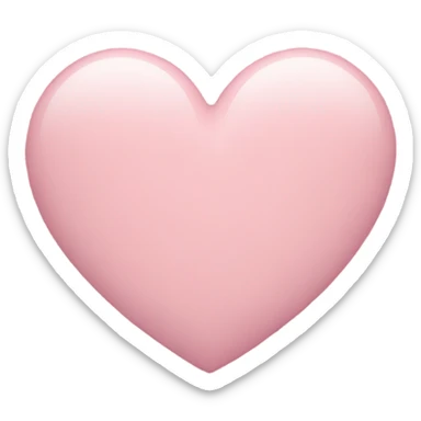 Pastel pink heart sticker