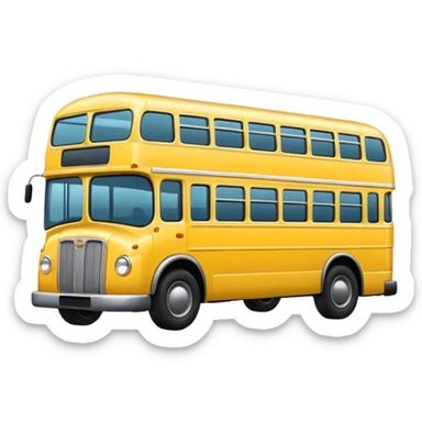 Bus image. View left Side. sticker