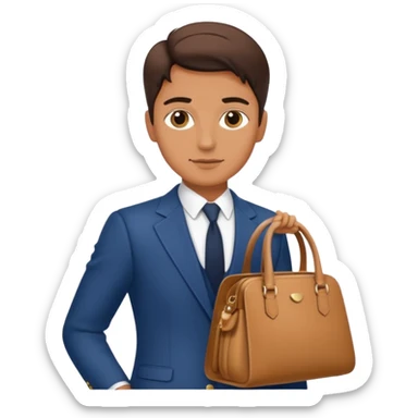 italian fashion with bag sticker