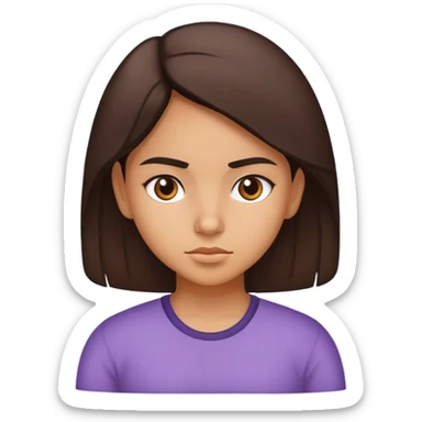 Determined Hispanic girl sticker