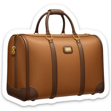 1 travel bag inside a tidy hotel room sticker