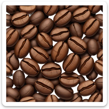 Coffee beans sticker
