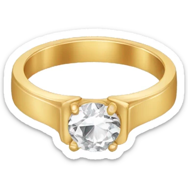 gold engagement ring  sticker