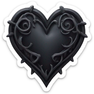 gothic heart sticker