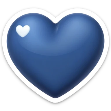 heart shaped blueberry fruit smooth sticker