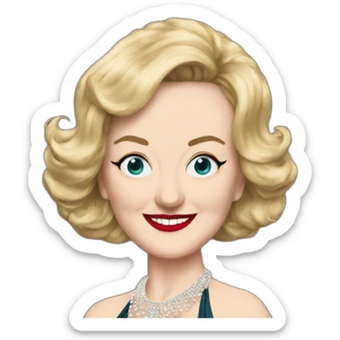liz truss as a burlesque Dancer sticker