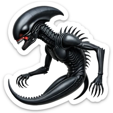 xenomorph from movie alien sticker