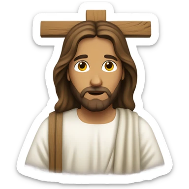 Jesus on the cross sticker