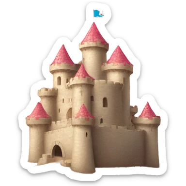 Hello kitty castillo de arena  sticker
