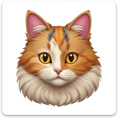 realistic cat from a side angle sticker