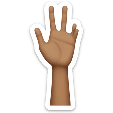 Make a hand with a “L” shape  sticker