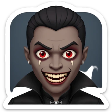 black men Vampires sticker