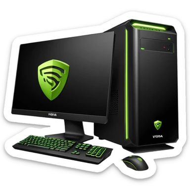 gaming nvidia pc sticker