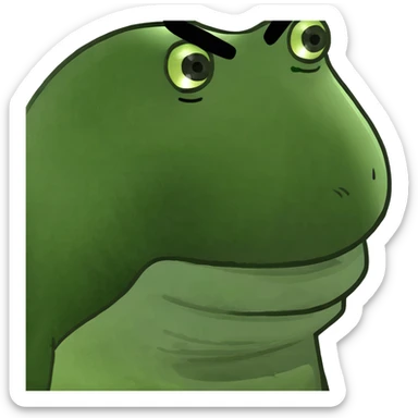 Face disgusting  sticker