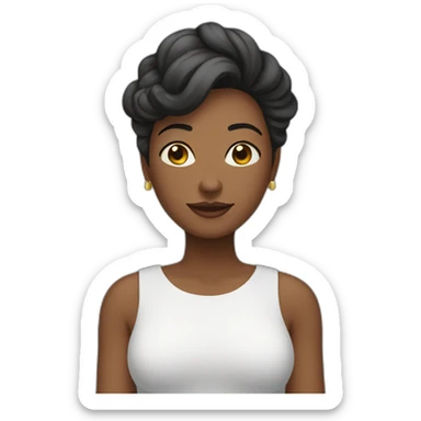 Mulher loira com uma cuia sticker