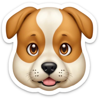 dog with a hurt sticker