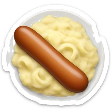 sausage and mashed potatoes sticker