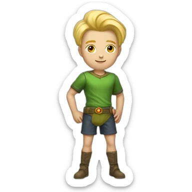 eldar-blond-man-stay-in-shorts sticker