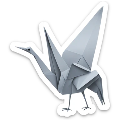origami crane-japan sticker