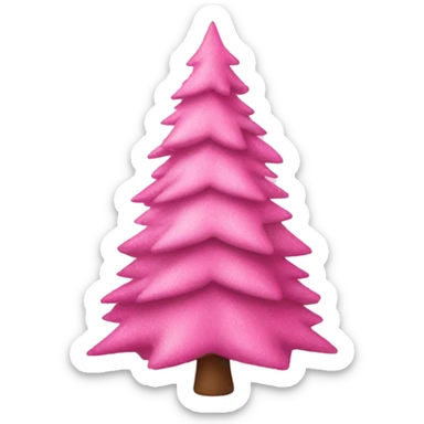 Pink Christmas tree  sticker