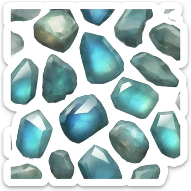 Labradorite stone  sticker