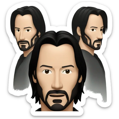 Neo matrix keanu reeves sticker