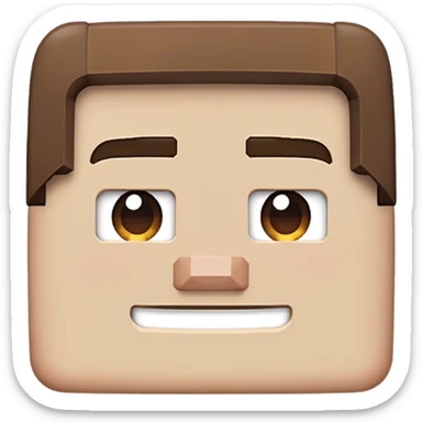 Minecraft steve emoji sticker