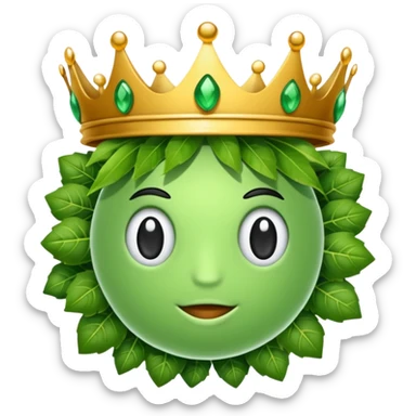 Víbora con coronas sticker