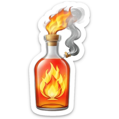 molotov cocktail sticker
