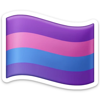 bisexual flag sticker