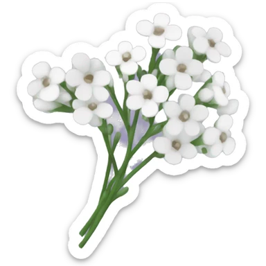 babys breath flowers sticker
