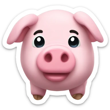 plushie pig sticker