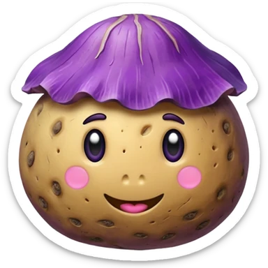 taro potato sticker