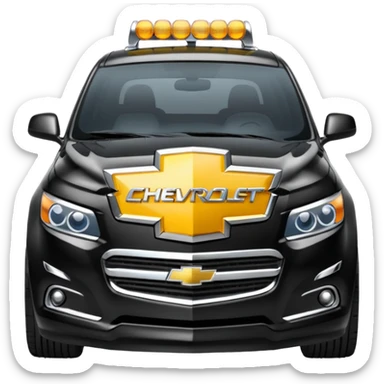 Chevrolet logo black instead of gold sticker