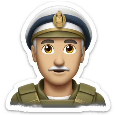 Greek Military man surgent  sticker