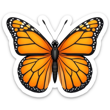 monach butterfly sticker