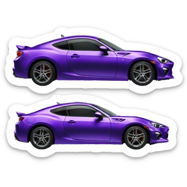 purple gt86 sticker