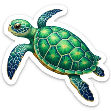 Sea turtle sticker